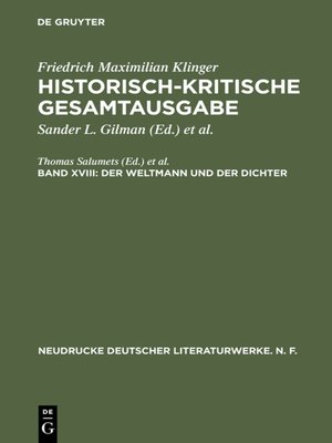 cover image of Der Weltmann und der Dichter